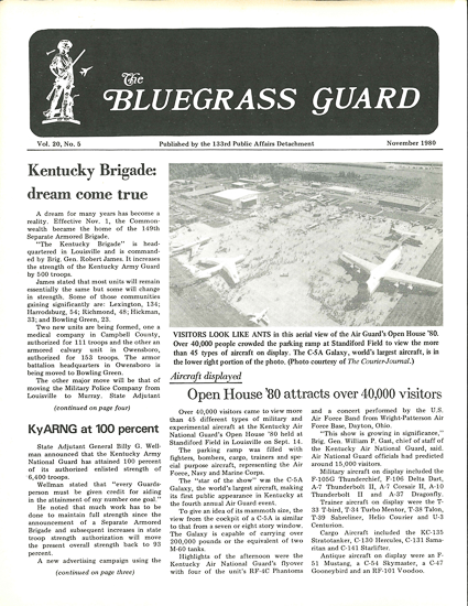 Bluegrass Guard, November 1980